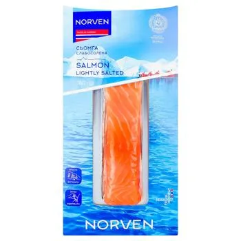 Сьомга Norven філе-шматок слабосолена 180г - Фото 7