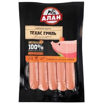Ковбаски Алан Техас Гриль вищий сорт 200г - Photo 3