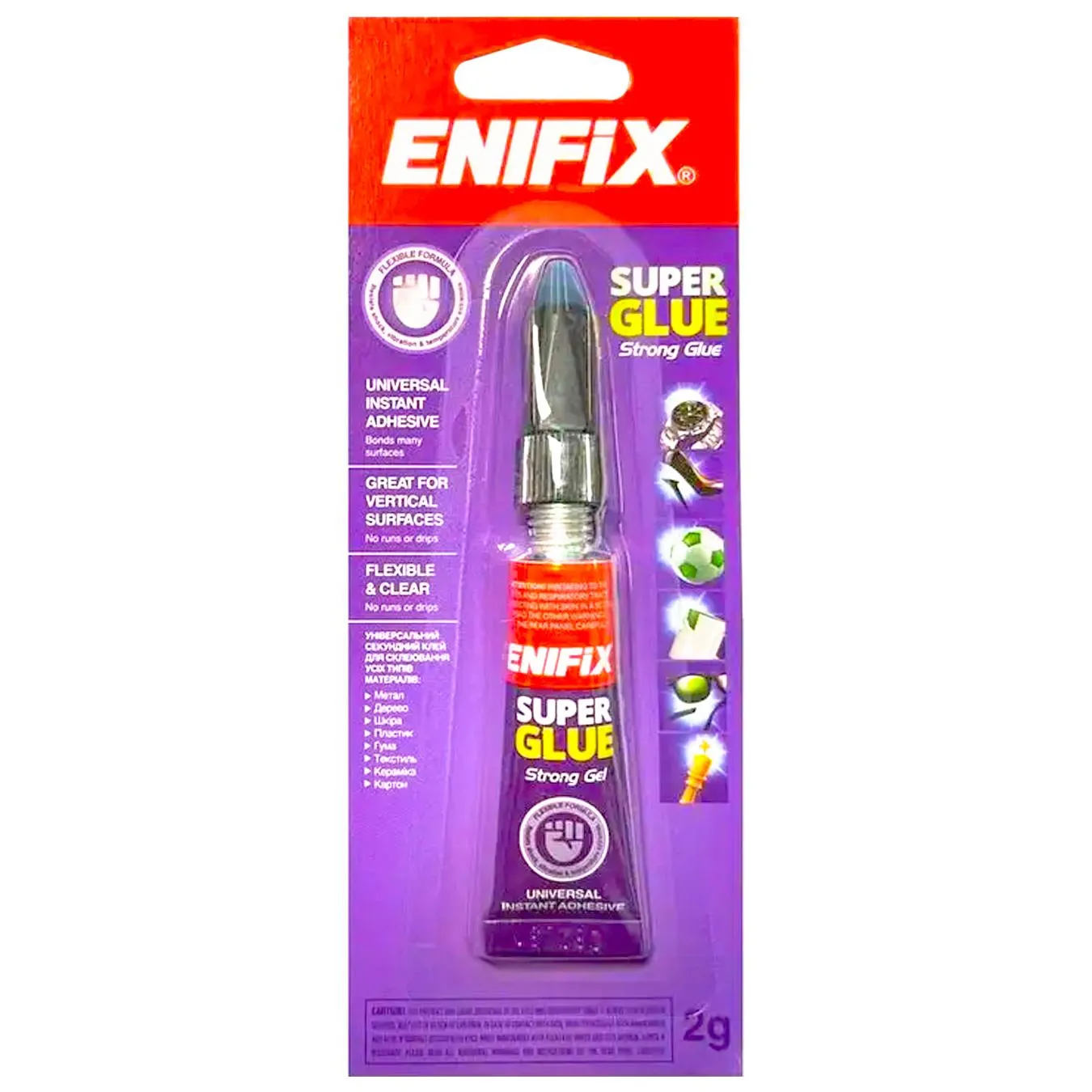 Супер клей гель Enifix 2 г С-032-2 - Фото 1