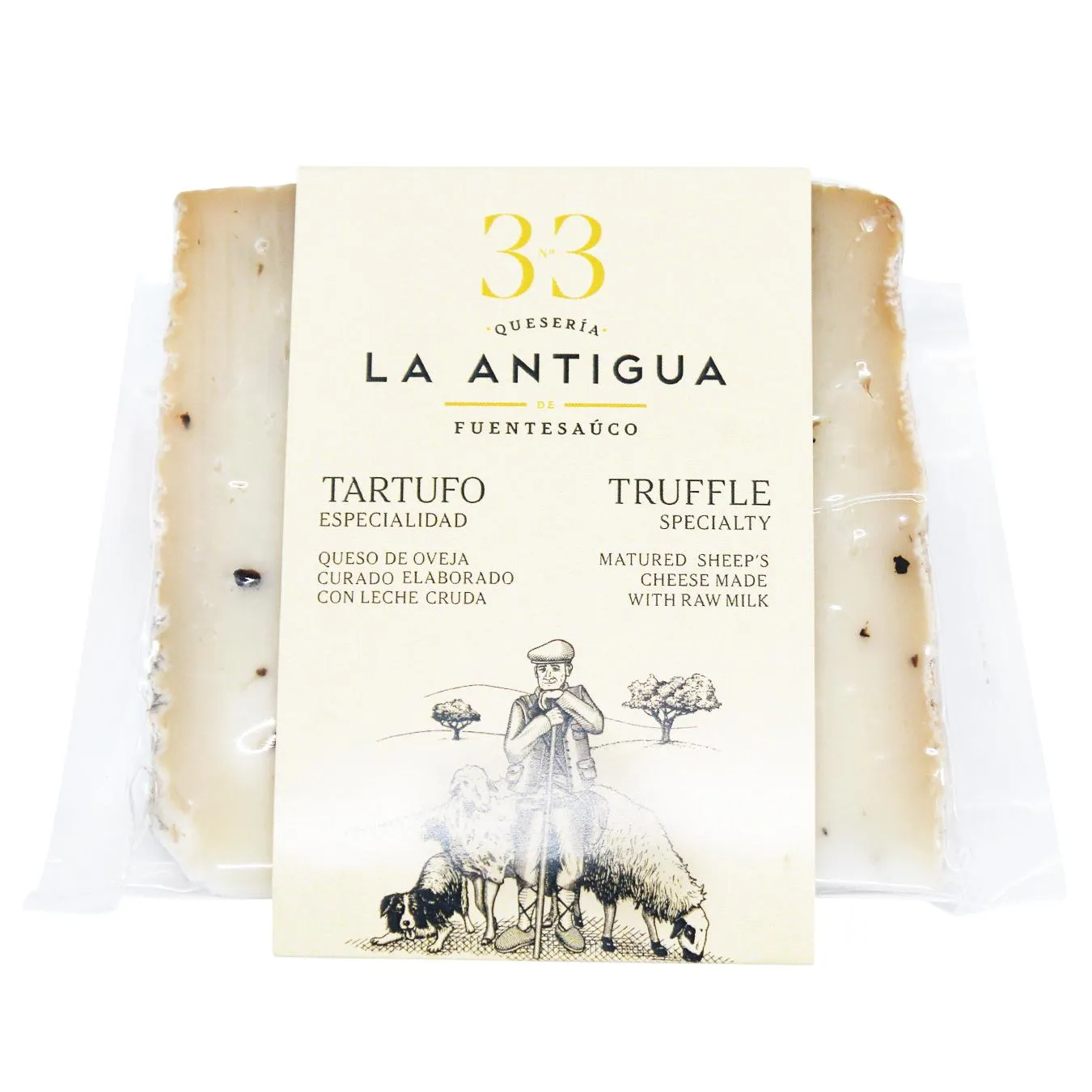 Сир La Antigua Curado з овечого молока з трюфелем витриманий 250г - Фото 1