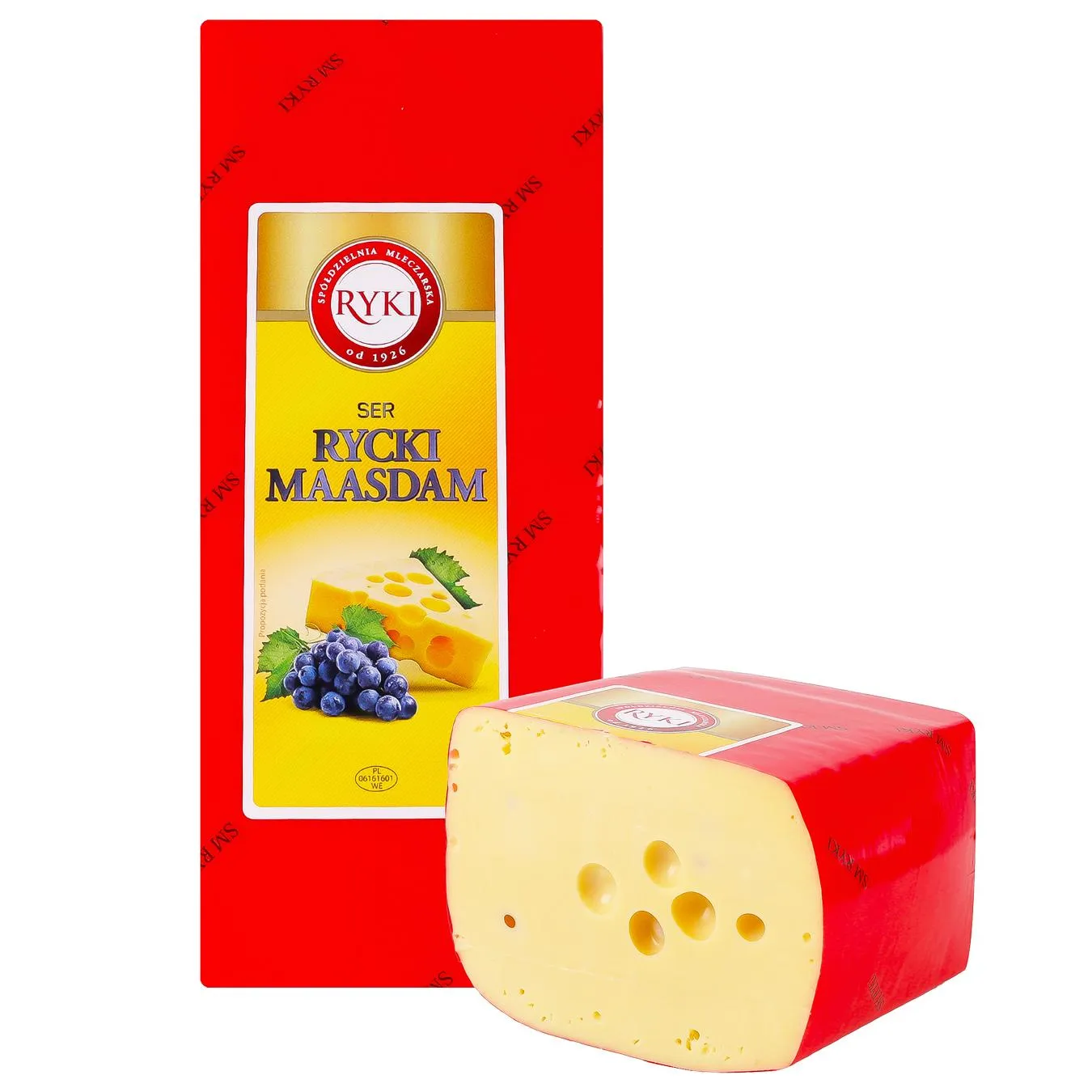 Сир Рикі Маасдам Преміум 45% ваг. - Фото 1