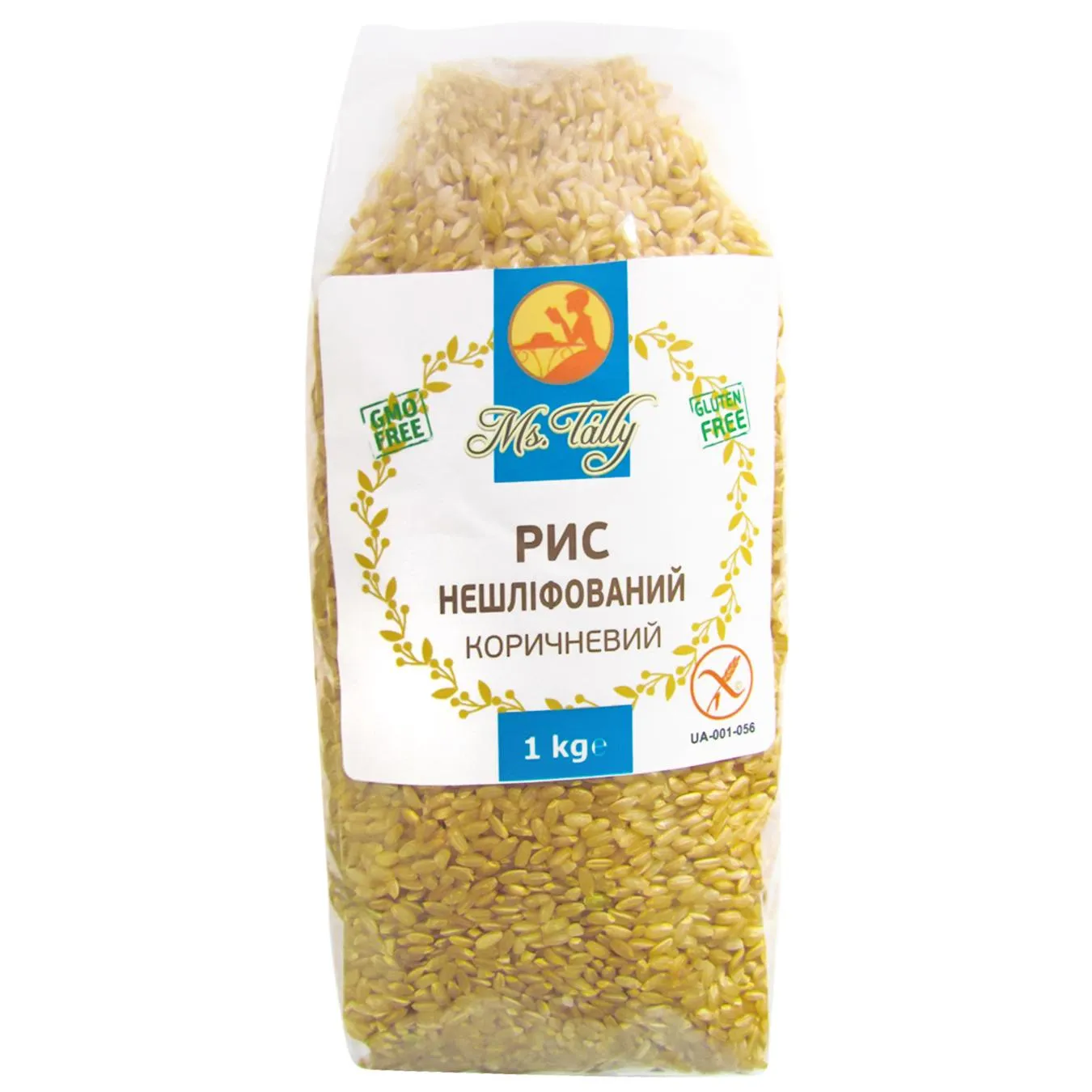 Рис Ms.Tally коричневий нешліфований 1кг - Фото 1