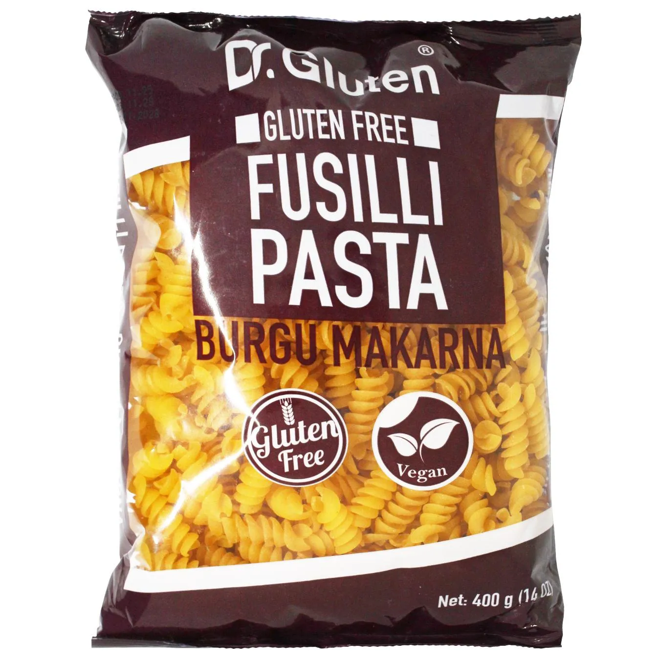 Макаронні вироби Dr.Gluten Спіральні без глютену 400г - Фото 1