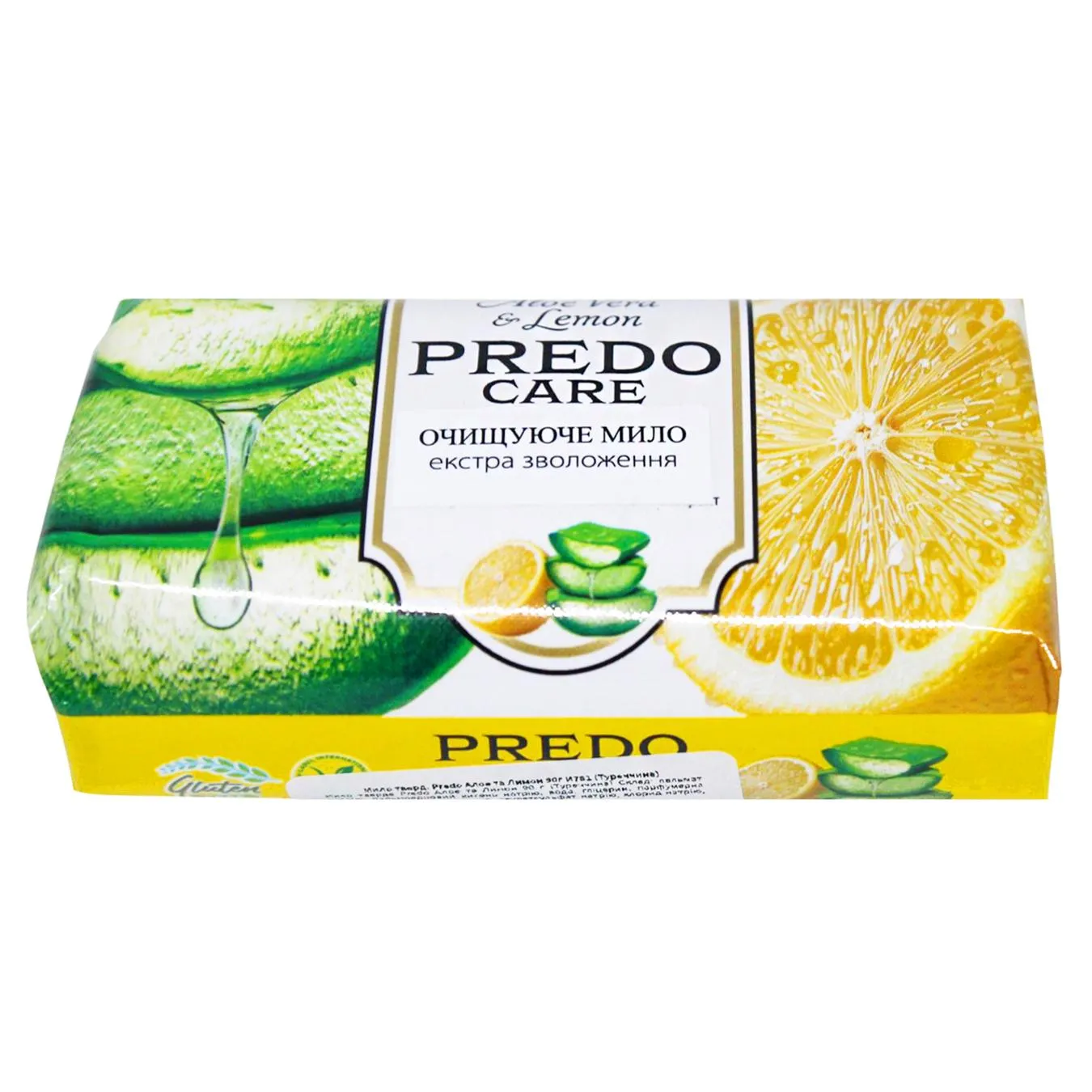 Мило тверде Predo Алое та лимон 90г - Фото 1