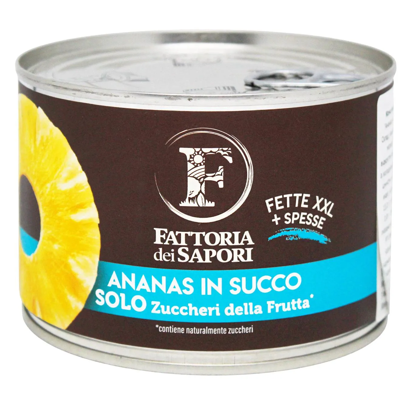 Ананаси Fattoria dei Sapori у натуральному соку 410г - Фото 1