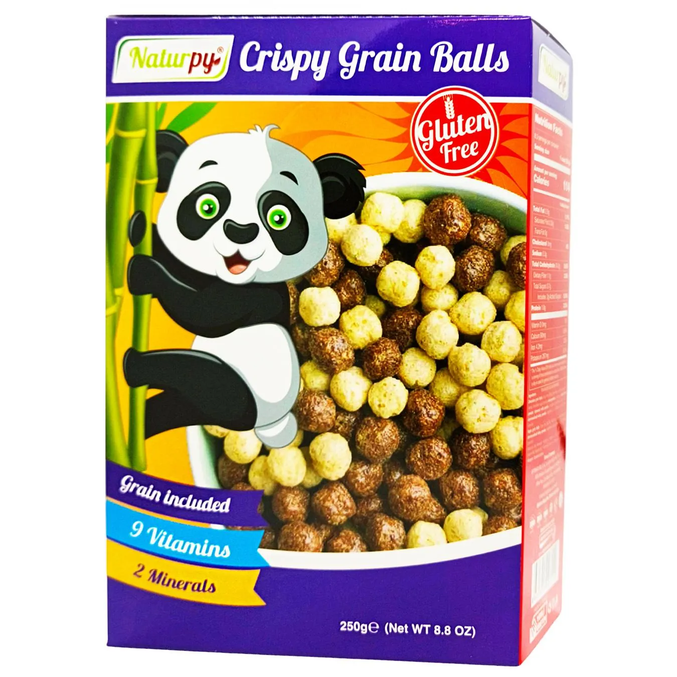 Сніданок сухий Natupry Кульки зернові без глютену 250г - Фото 1