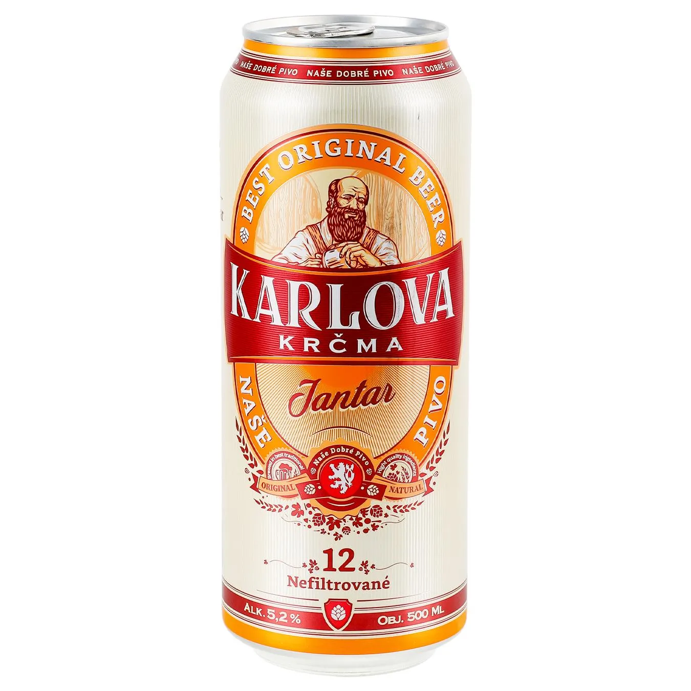 Пиво Karlova Krcma Jantar світле фільтроване 5,2% 0,5л - Фото 1