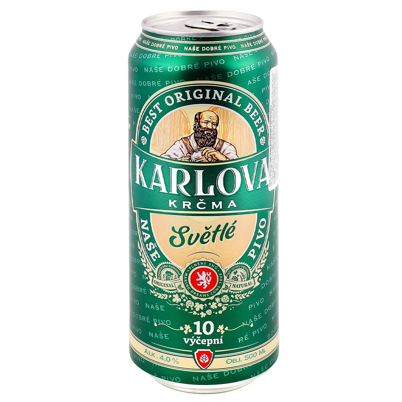 Пиво Karlova Krcma Svetle світле фільтроване 4% 0,5л - Фото 1