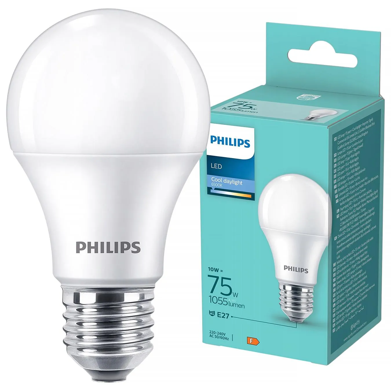 Лампа Philips LED 75W A60 E27 6500К CDLFRND 1PF/6DISC - Фото 1