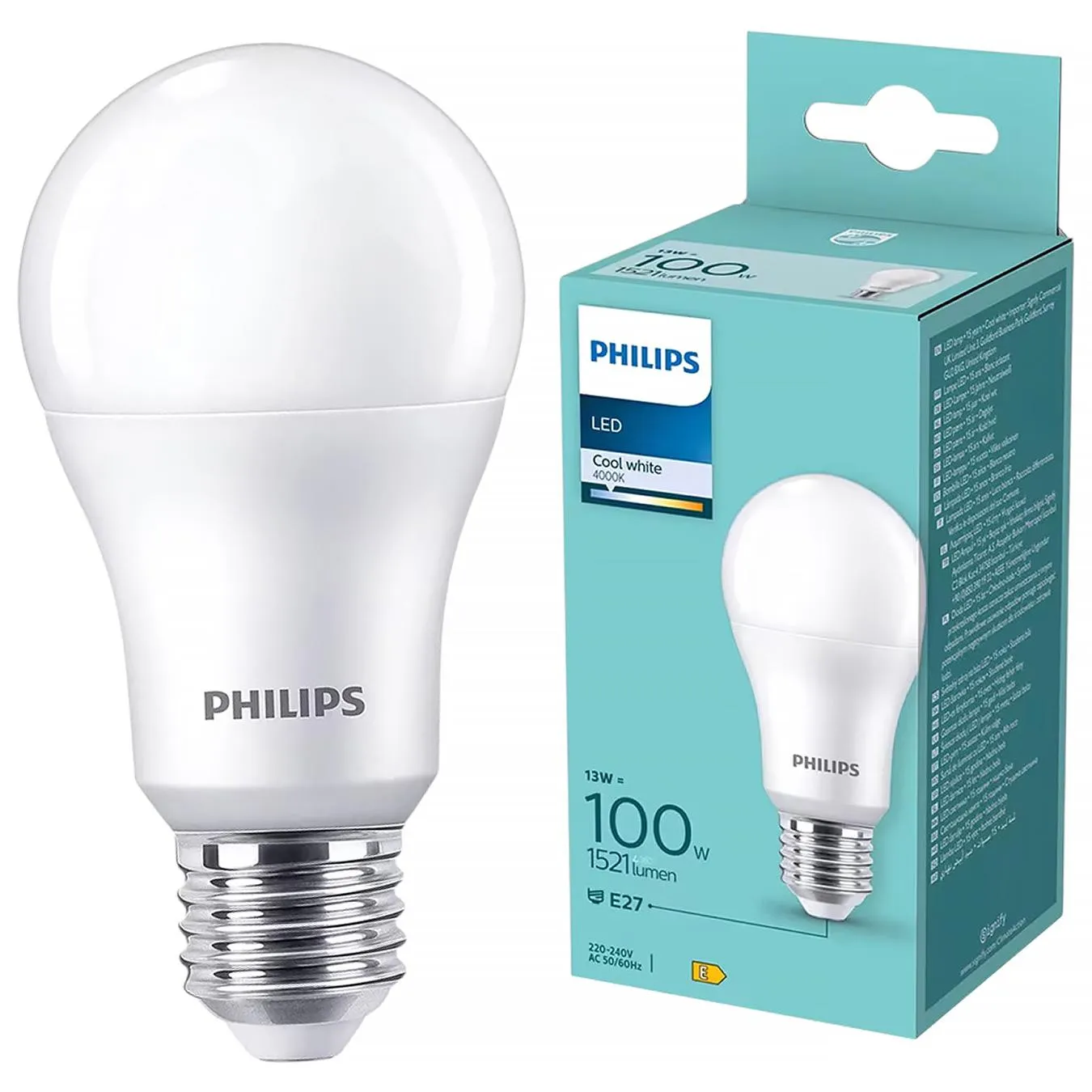 Лампа Philips LED 100W A60 E27 CWFRND 1PF/6DISC 4000К - Фото 1