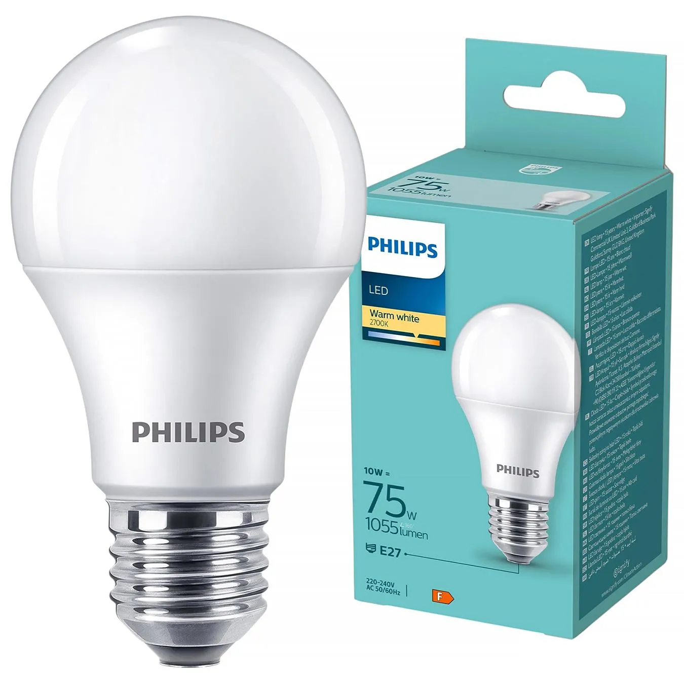 Лампа Philips LED 75W A60 E27 2700К WWFRND 1PF/6DISC - Фото 1