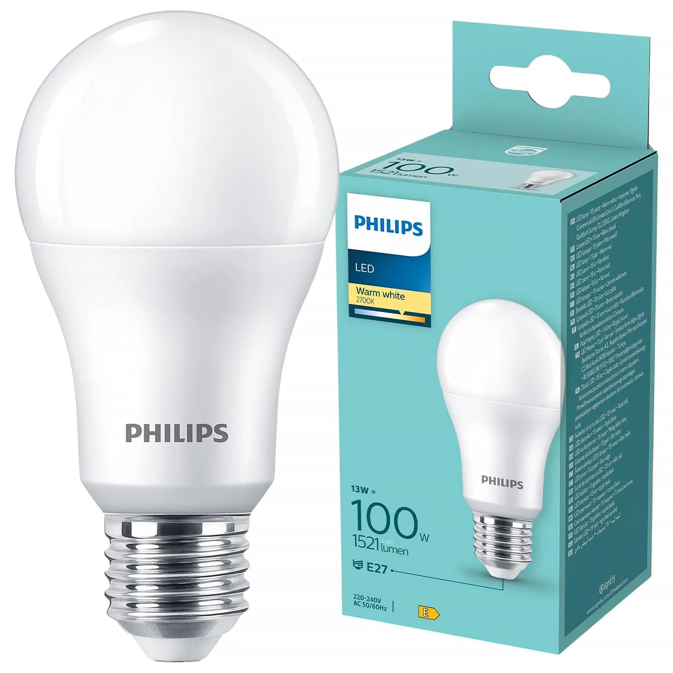Лампа Philips LED 100W A60 E27 2700К WWFRND 1PF/6DISC - Фото 1