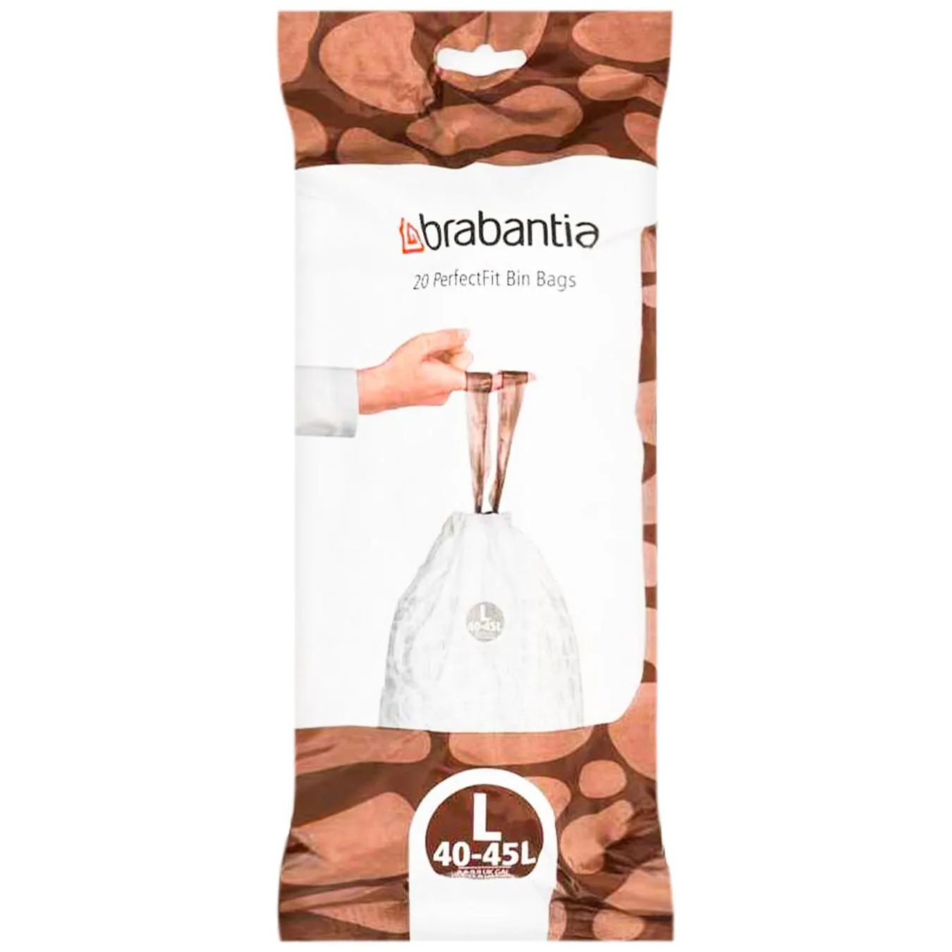 Пакети для сміття Brabantia чорні 60л 20шт - Фото 1