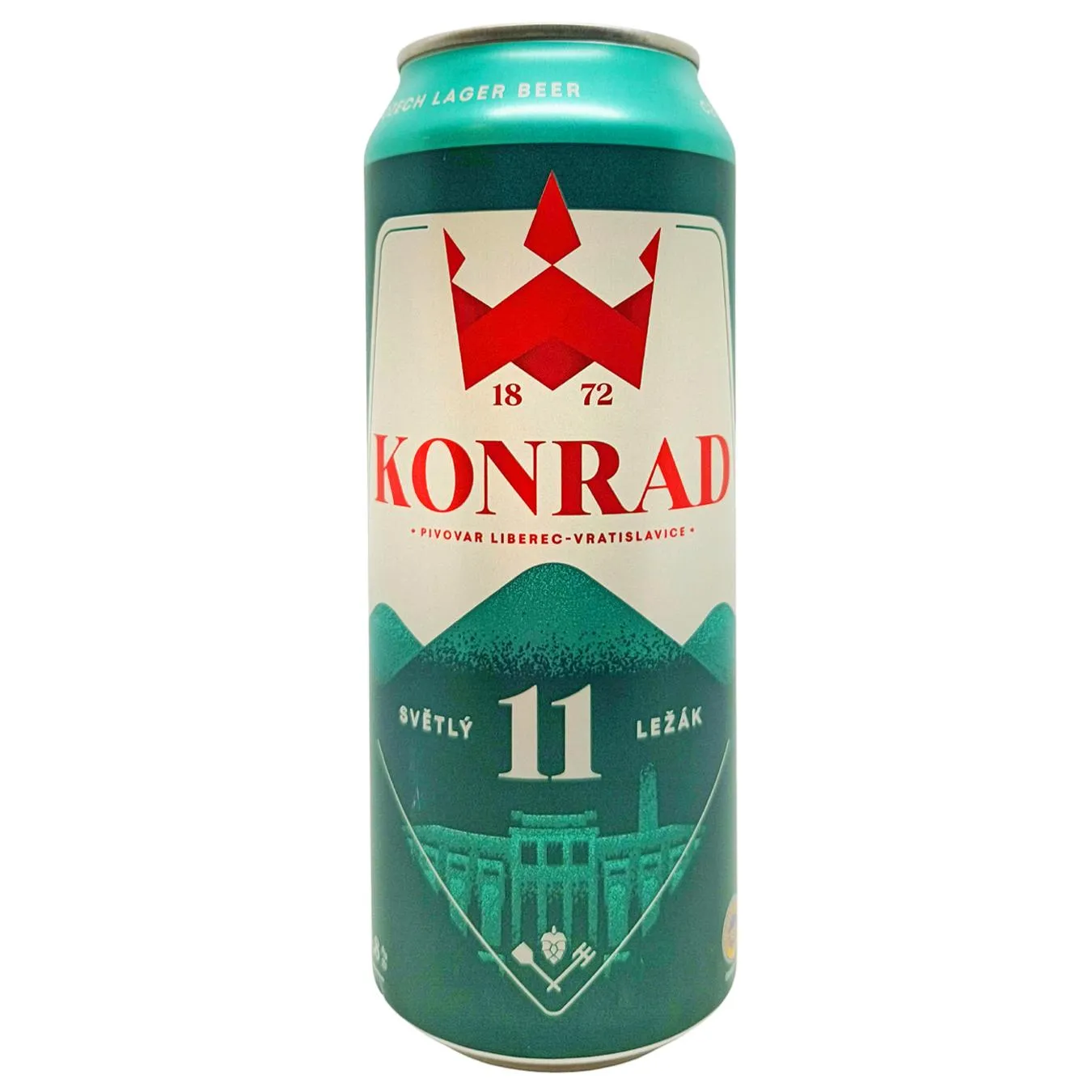 Пиво Konrad 0,5 з/б 11 lager 4,8% И408 - Фото 1
