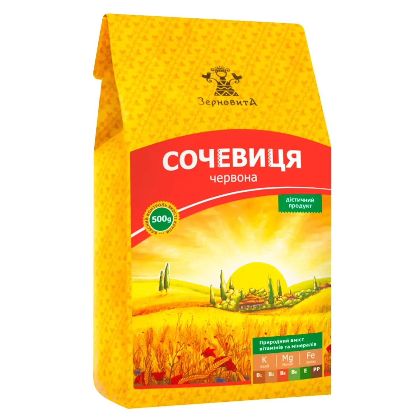 Сочевиця Зерновита червона 500г - Фото 1