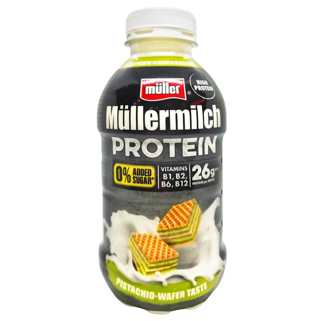 Молочний шейк Muller 400 г Protein Zero Фісташк(Німеччина) - Фото 1