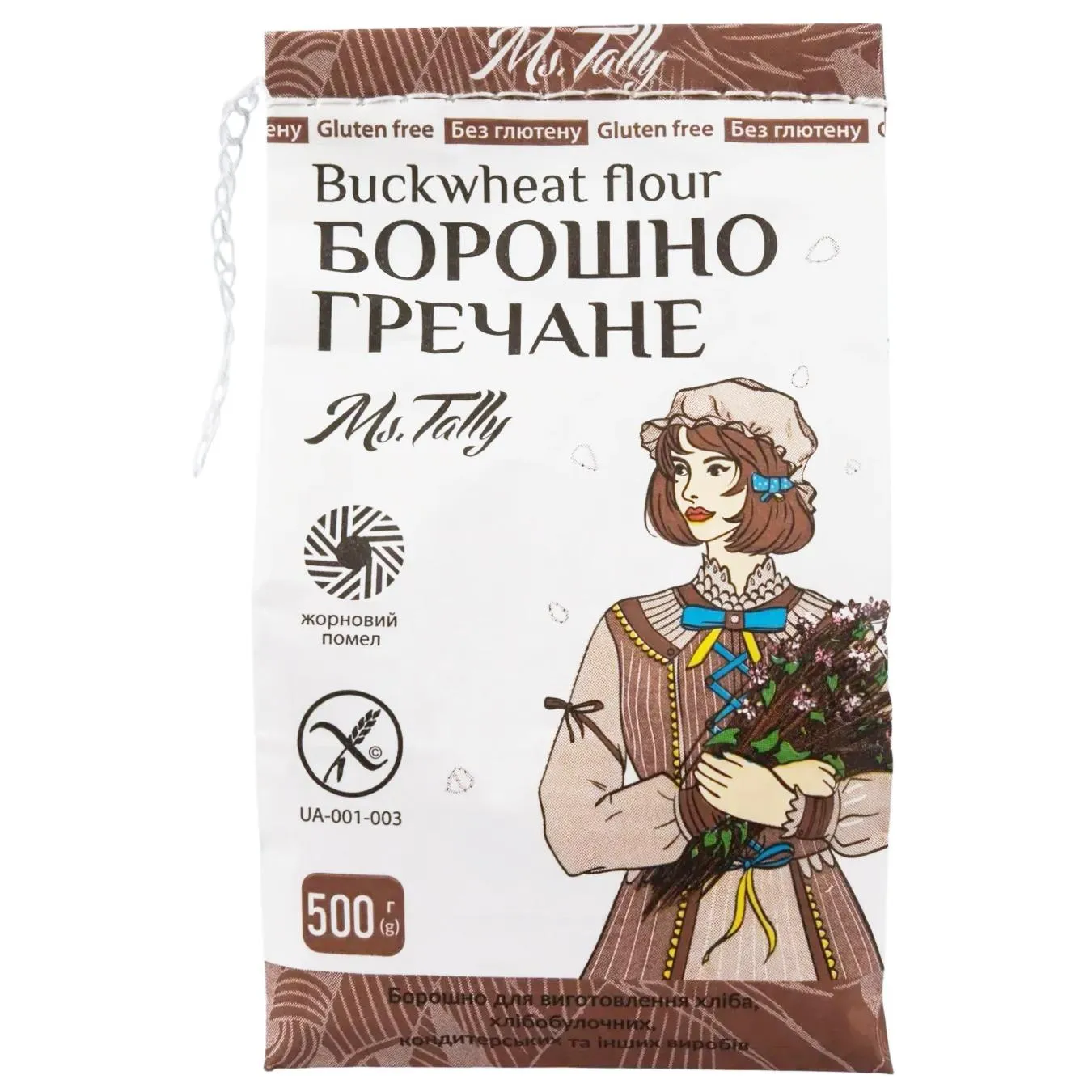 Борошно гречане Ms.Tally без глютену 500г - Фото 1