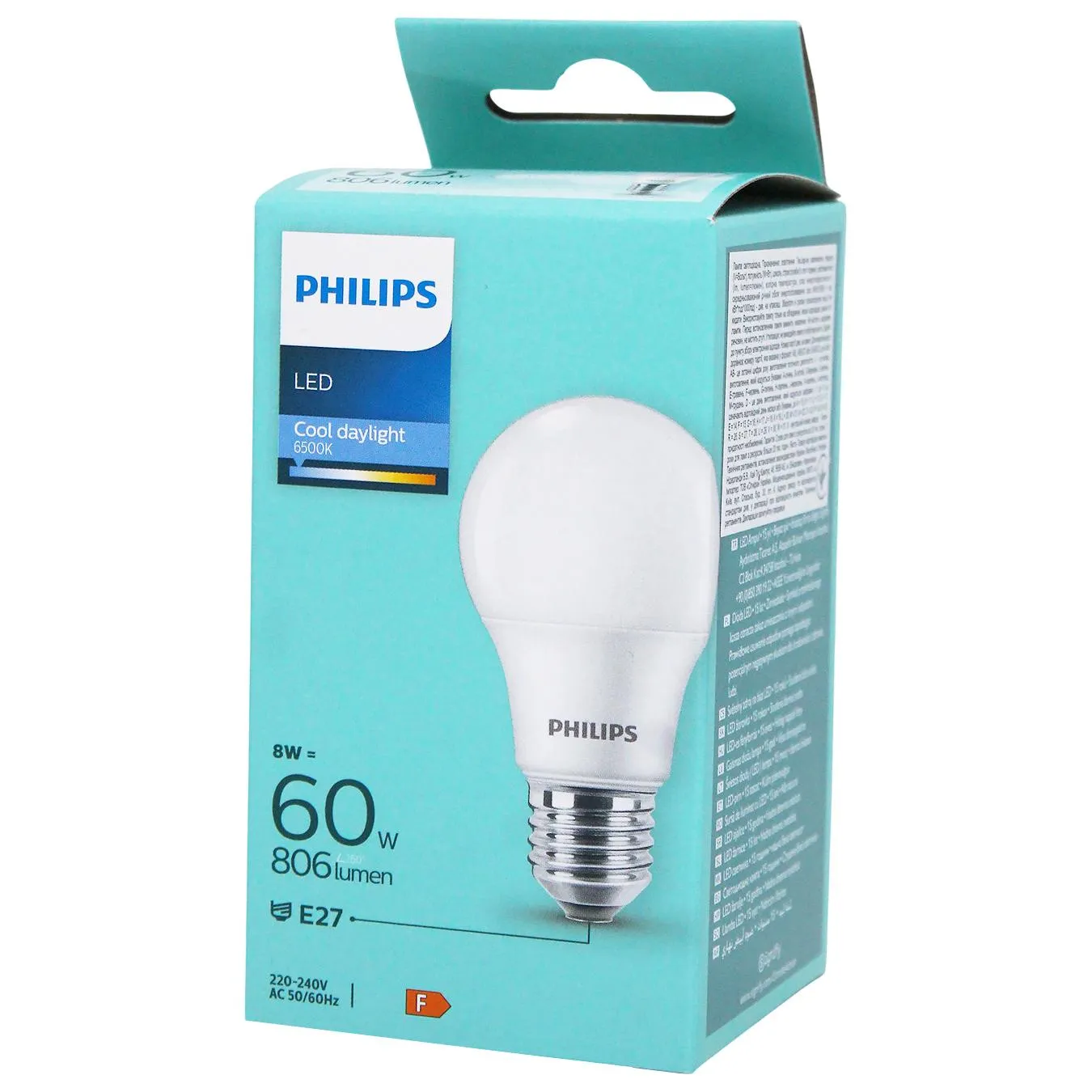 Лампа LED Philips 60W A60 E27 CDLFRND 1PF/6DISC 6500К - Фото 1