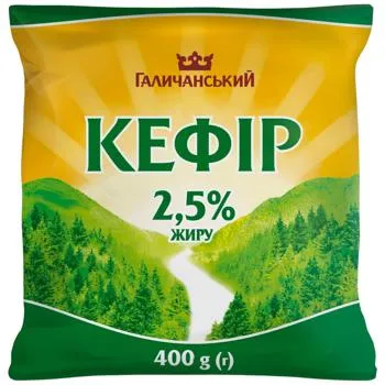 Кефір Галичина 2,5% 400г - Photo 1