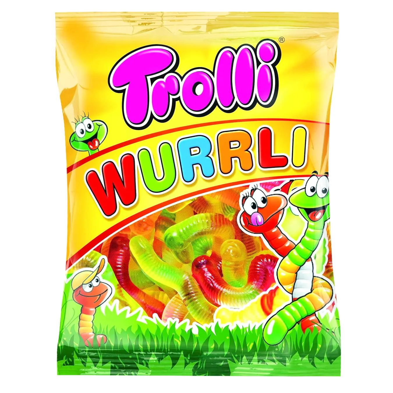 Мармелад Trolli Черв'ячки з фруктовим соком 200г - Фото 1