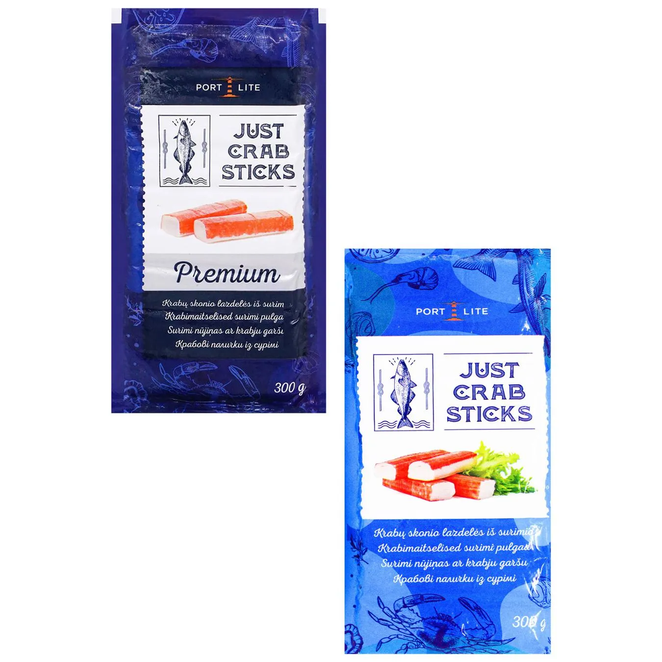 Крабові палички PortLite Преміум 300г - Фото 1