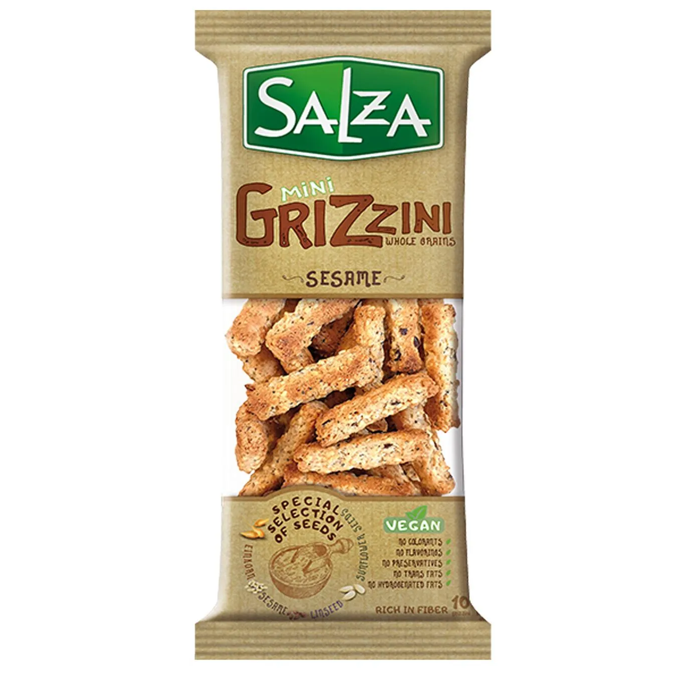 Міні-грісіні SALZA 170 г з кунжутом (Болгарія) - Фото 1