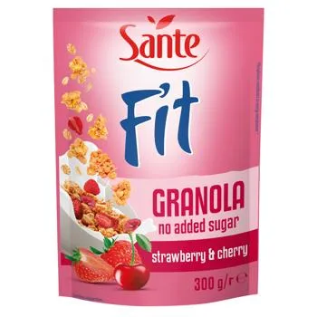 Гранола Sante Fit Полуниця та вишня 300г - Фото 1