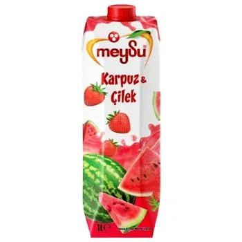 Напій соковмісний Meysu Кавун-полуниця 1л - Фото 1