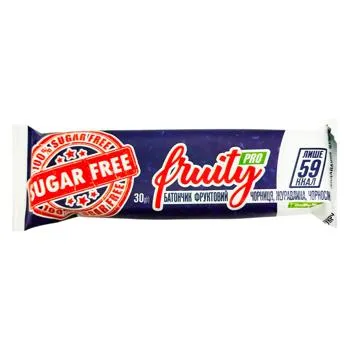 Батончик Healthy Meal чорниця журавлина чорнослив без цукру 30г - Фото 1