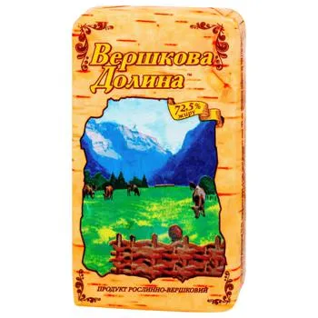Продукт рослинно-вершковий Вершкова долина 72,5% 180г - Photo 1