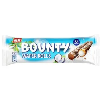 Вафельні трубочки Bounty Coconut 22,4г - Photo 1
