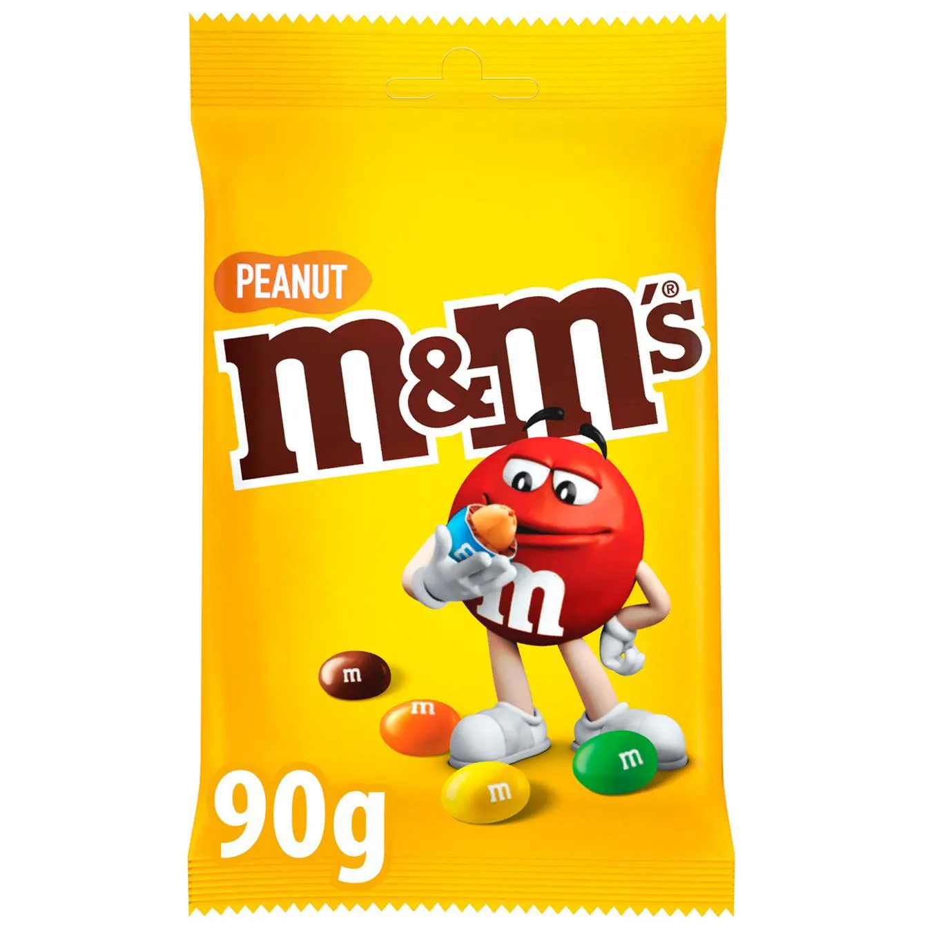Драже M&M's з арахісом та молочним шоколадом 90г - Фото 1