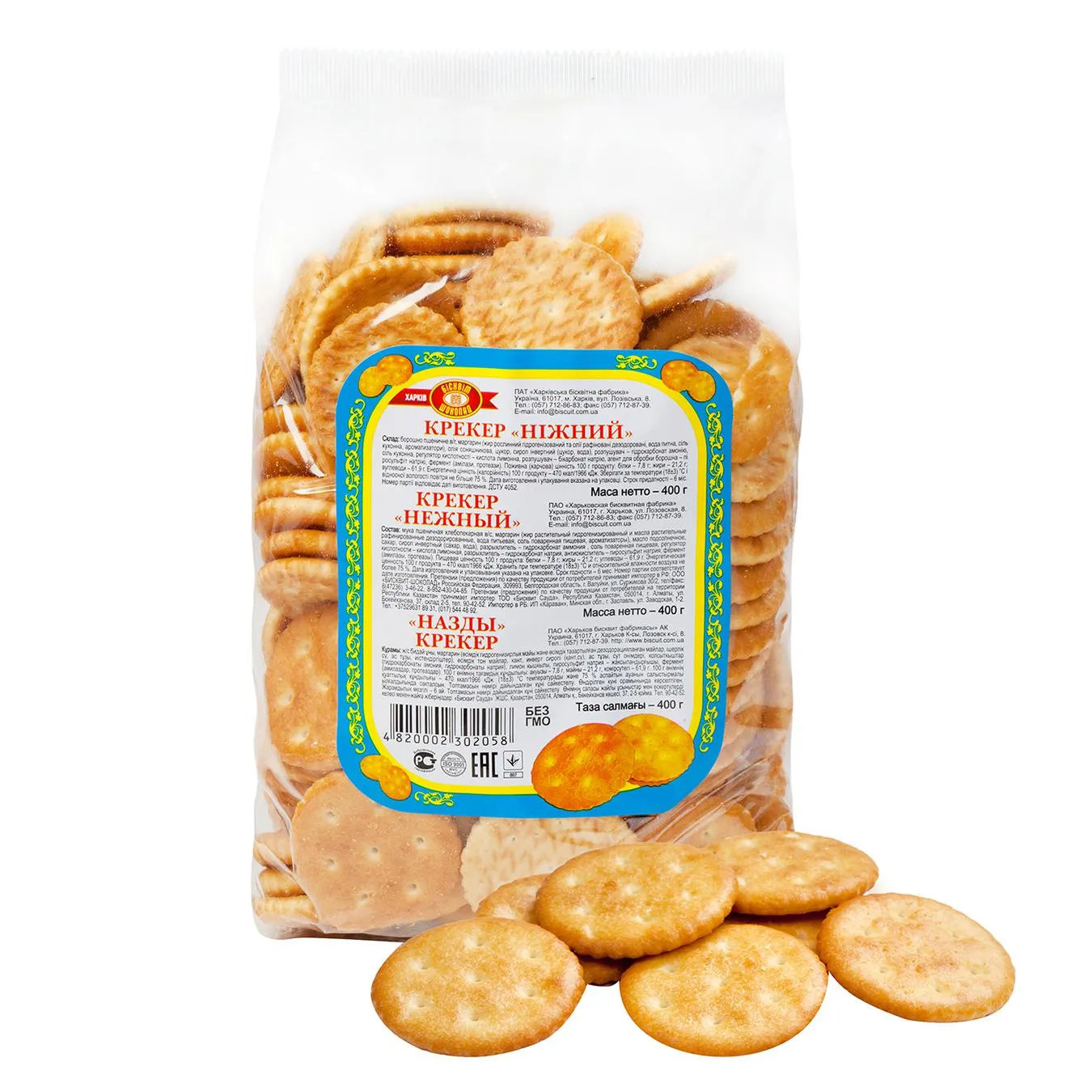 Крекер Бісквіт-Шоколад Ніжний 400г - Фото 3