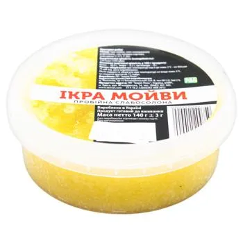 Ікра Мойви Українська Зірка пробійна слабосолена 140г - Photo 1