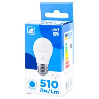 Лампа Секретні Технології LED світлодіодна куля біла 6Вт E27 - Photo 1