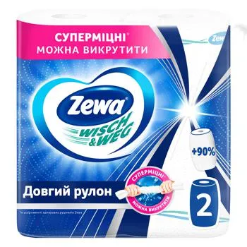 Рушники паперові Zewa Wisch&Weg двошарові 2шт - Фото 4