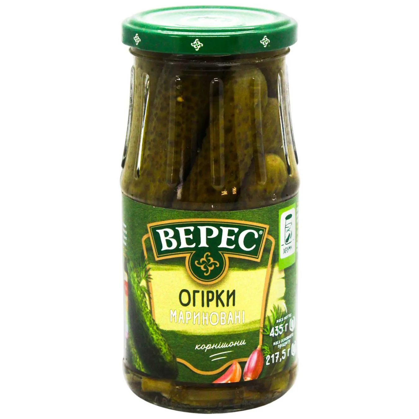 Огірки Верес мариновані 500г - Фото 4