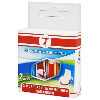 Освіжувач для унітазу 7 з запахом лимон-море 2шт - Фото 1