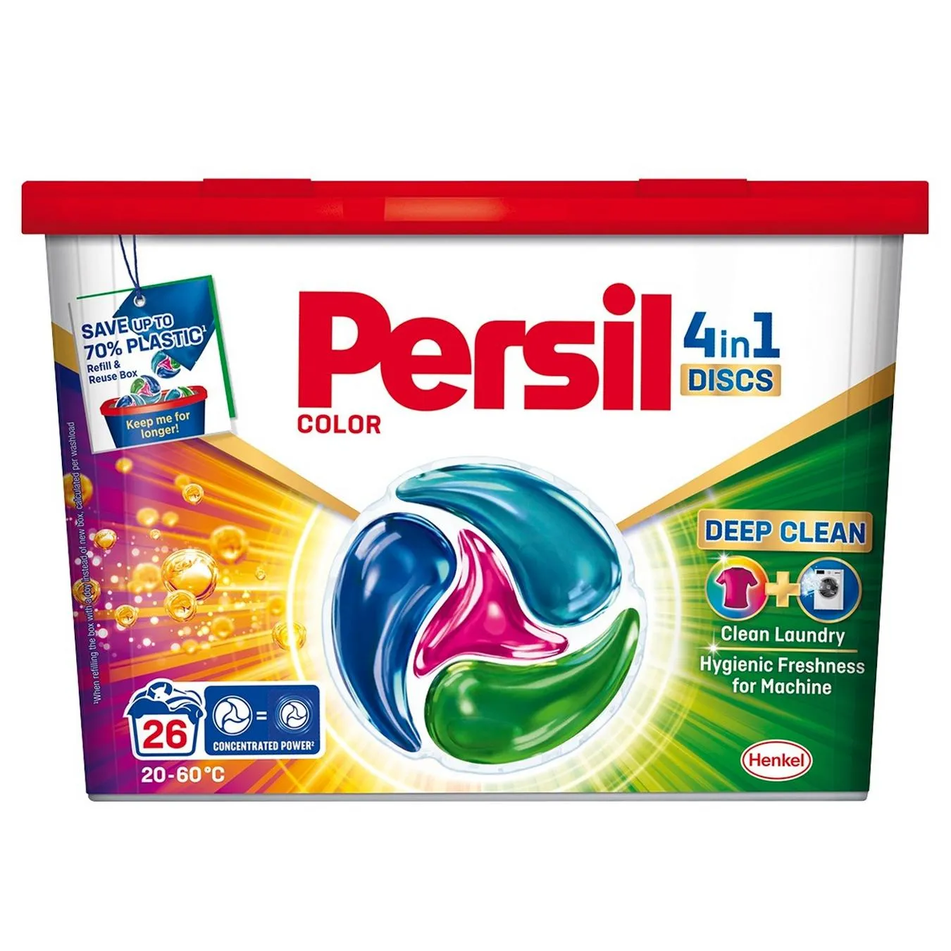 Капсули для прання Persil Color 4in1 Discs Deep Clean 26шт - Фото 1