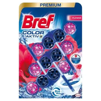 Блок для унітазу Bref Color Activ Квіткова свіжість 50г*3шт - Фото 4