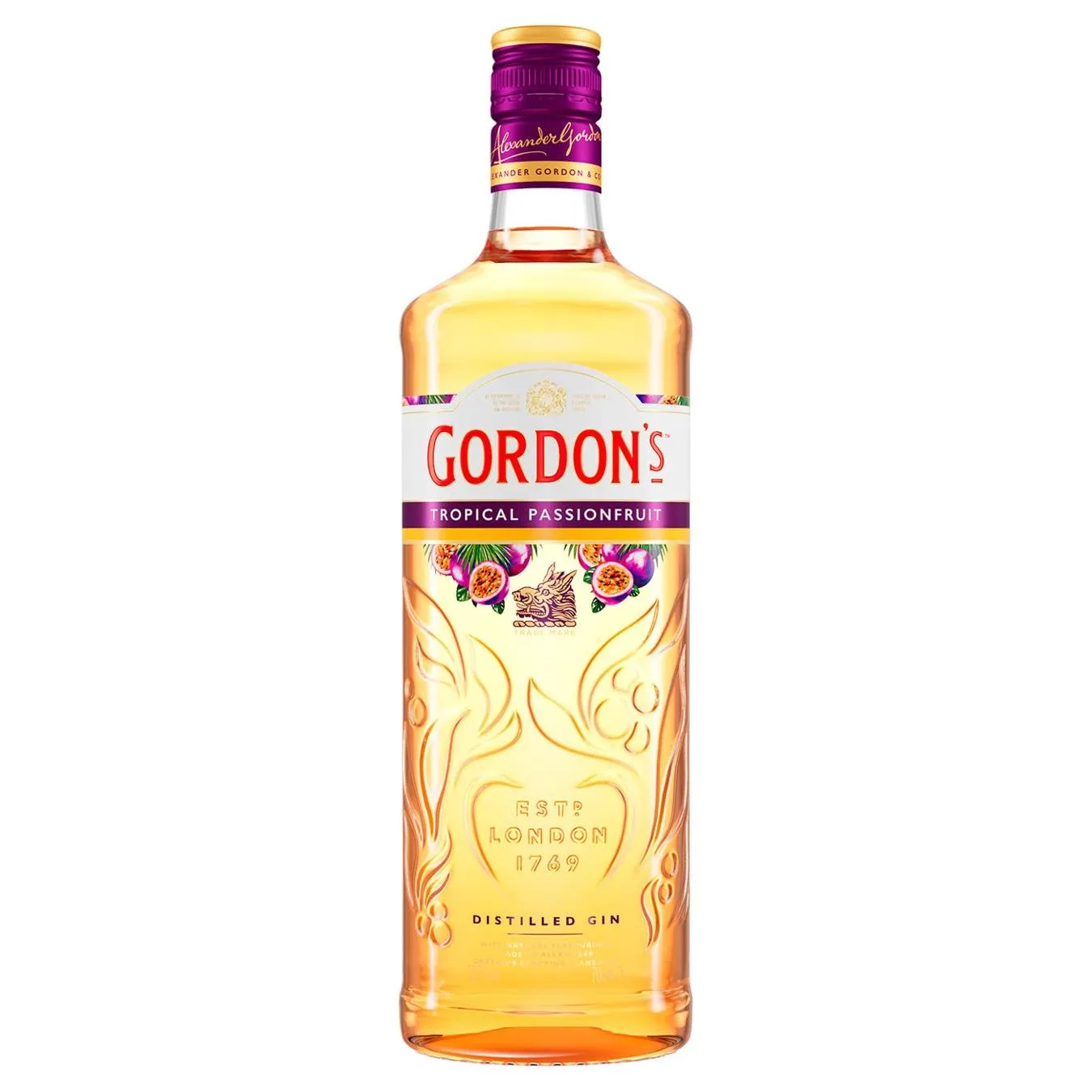 Напій алкогольний Gordon's Tropical Passionfruit на основі джину 37.5% 0,7л - Фото 3
