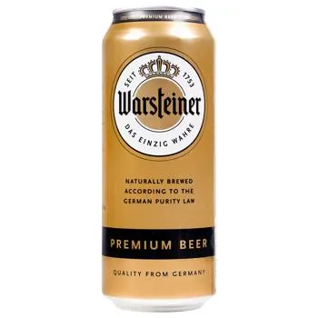 Пиво Warshteiner Premium світле 4,8% 0,5л - Фото 1