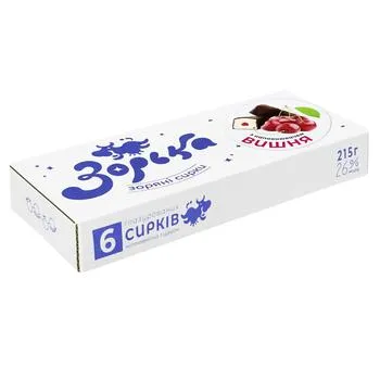 Сирок глазурований Зорька вишня 26% 6*36г - Photo 1