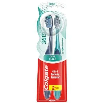 Зубна щітка Colgate 360 Суперчистота 2шт - Фото 4