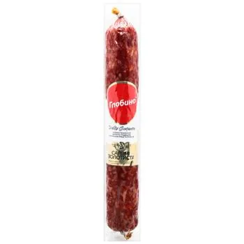 Ковбаса Глобино Салямі Золотиста сирокопчена вищий сорт - Фото 6