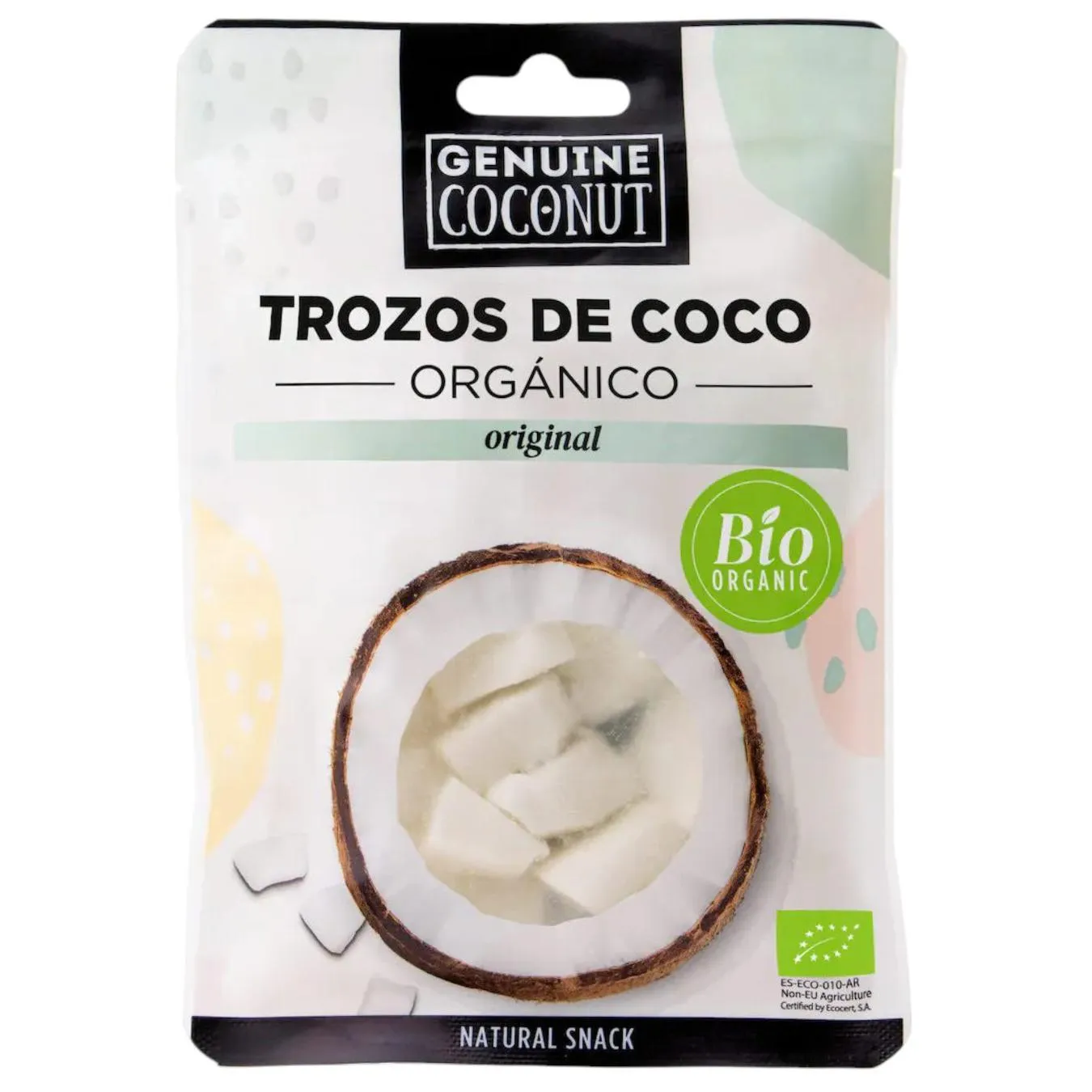Кокос Genuine Coconut нарізаний 56г - Фото 1