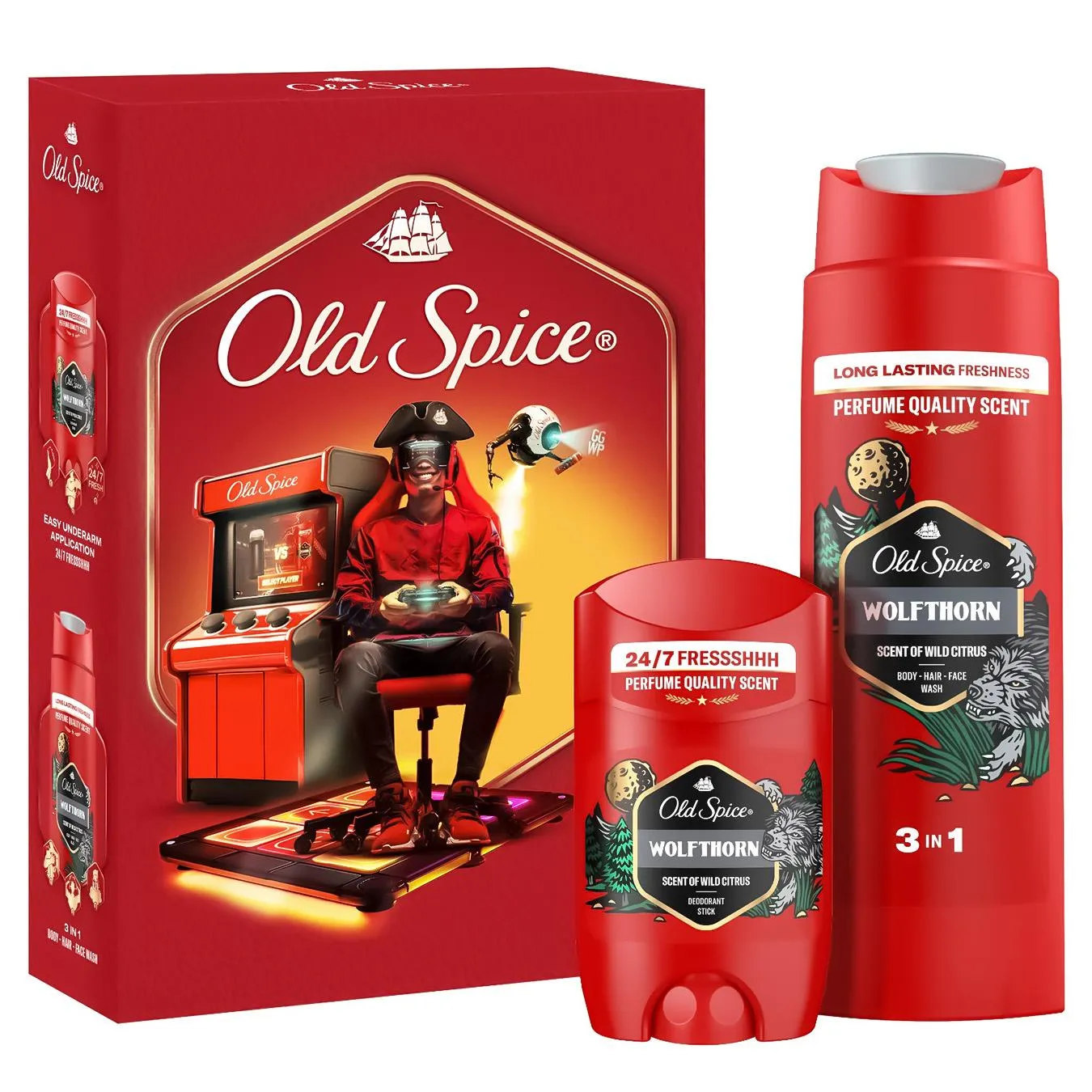 Набір подарунковий Old Spice Gamer Wolfthorn для чоловіків - Фото 1