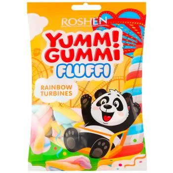 Маршмелоу Roshen Yummi Gummi Fluffi Rainbow Turbines 65г - Photo 3