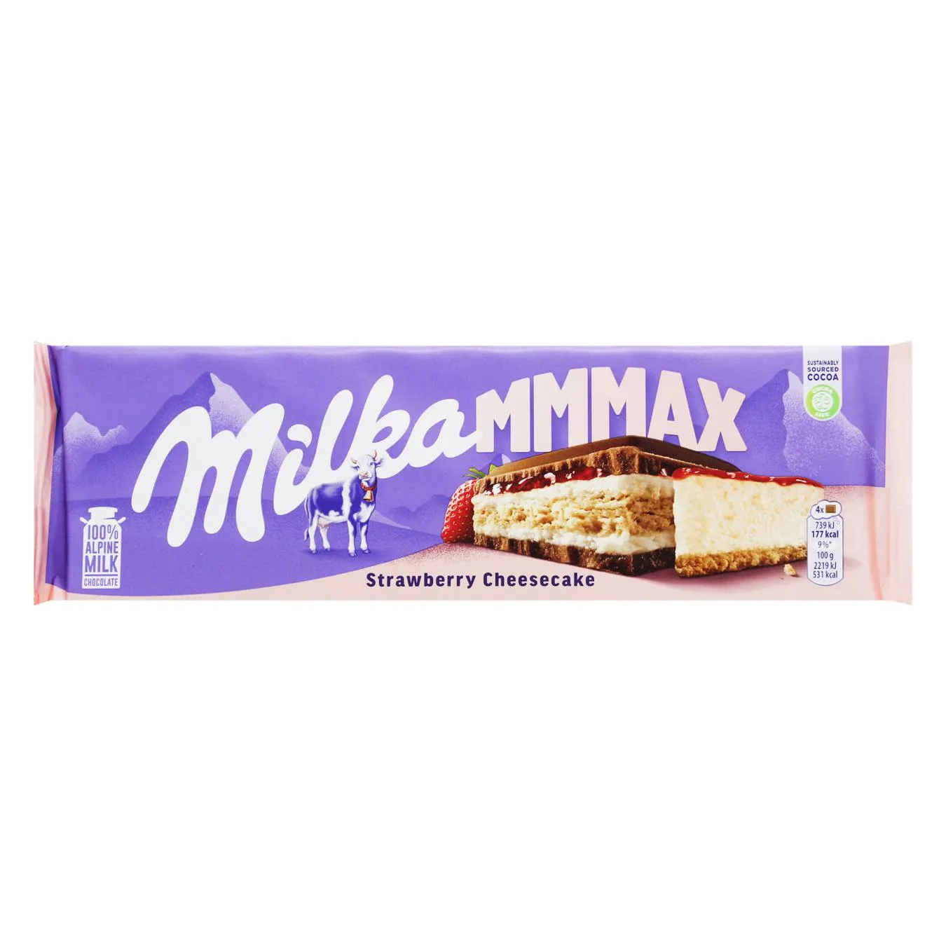 Шоколад молочний Milka Полуничний чізкейк 300г - Фото 3