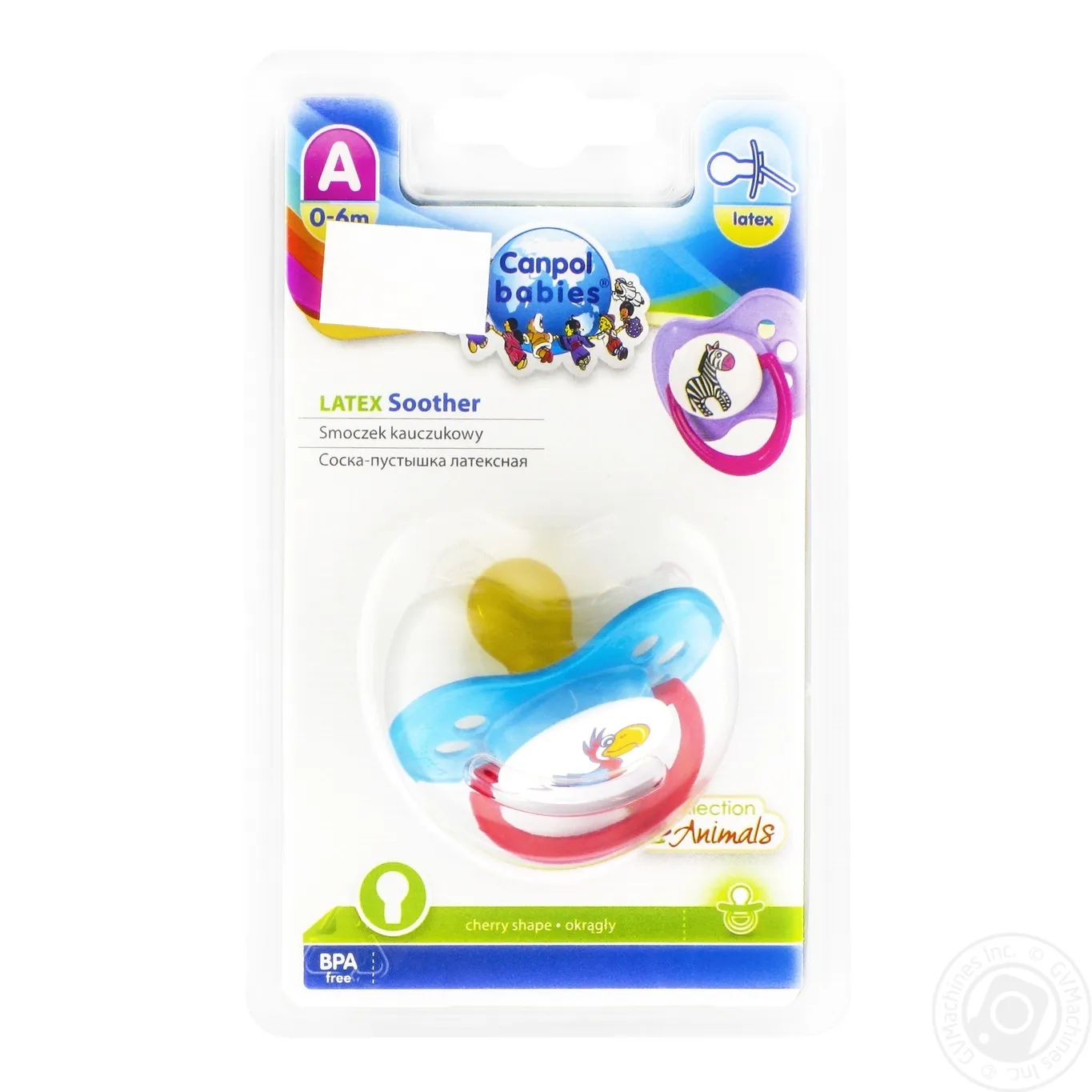 Пустушка Canpol Babies Animals 22/593 0-6міс кругла - Фото 1